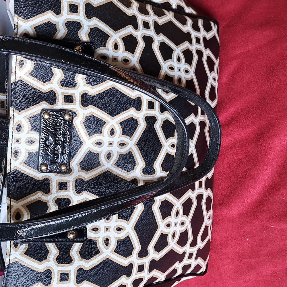 Kate Spade Black and White Large Tote Shoulder Bag Excellent Used Condition - Picture 15 of 15
